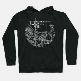 Ellesmere Port Map (White) Hoodie